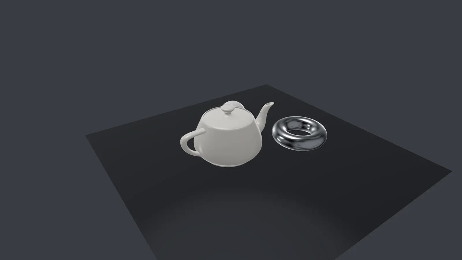 Render di una teiera fatto con Testard 3D